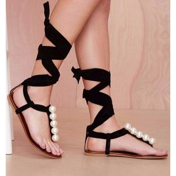 Jeffrey Campbell Shoes - Jeffrey Campbell Women's 6.5 pearl sandals - New